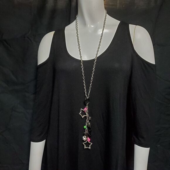 Emo Star & Heart Necklace - Picture 1 of 4